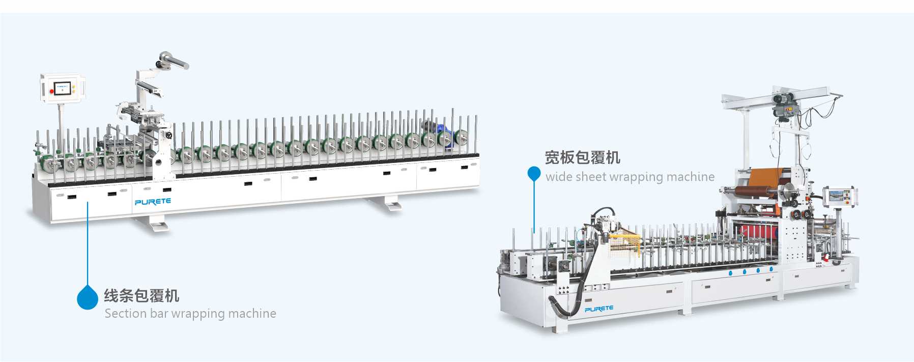 线条包覆机和宽板包覆机